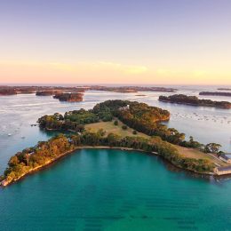 Vue aérienne Golfe du Morbihan