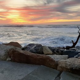 Vague au bord de l'océan de Lacanau