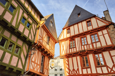 Les maisons à colombages à Vannes