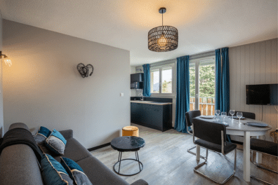 Appartement pour 6 personnes au pied des pistes de ski