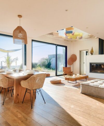 maison La Guérinière Piscine, vue et accès plage, 6 adultes/2 enfants